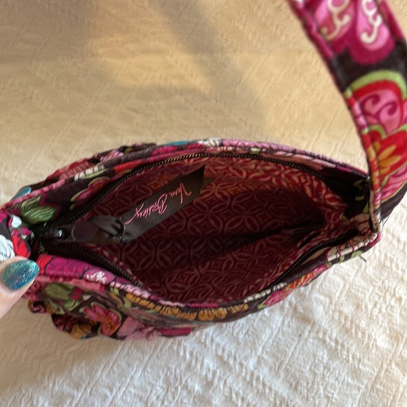 Vera Bradley Mod Pink and Brown Purse. Retired. Zipper Handbag - Picture 4 of 12